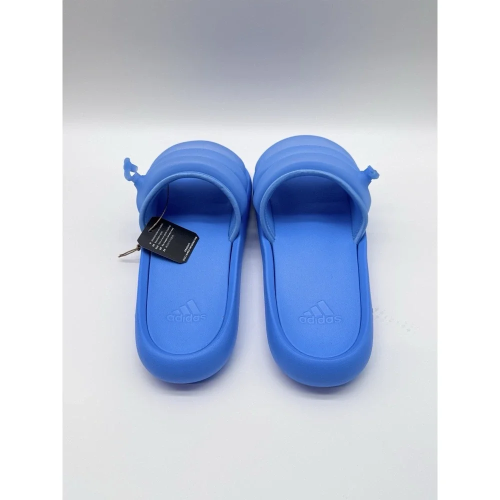 Size 6M, 7W- Adidas Adilette Zplaash Summer Slides Ocean Blue